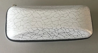 Square Colorful Sunglasses Case with Zipper (Leopard Print)