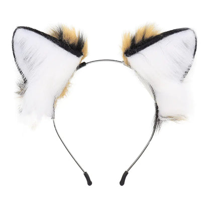 Tiger Ear and Tail Headband Cosplay Prop Set