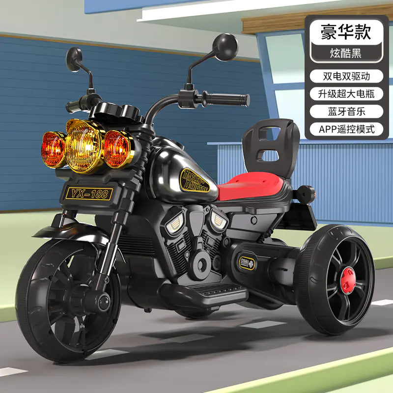 Children's Electric Trike with Remote Control (Battery-Powered)