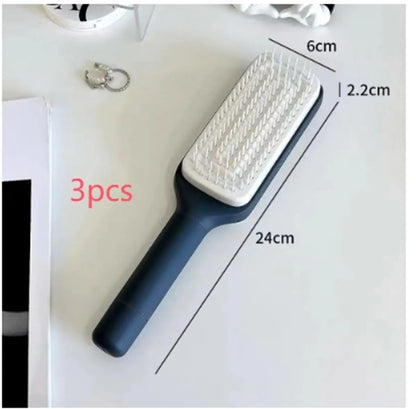 4 In 1 Self-Cleaning Hair Brush