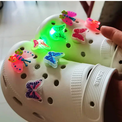 3D LED Butterfly Shoe Decorations for Crocs and Clogs