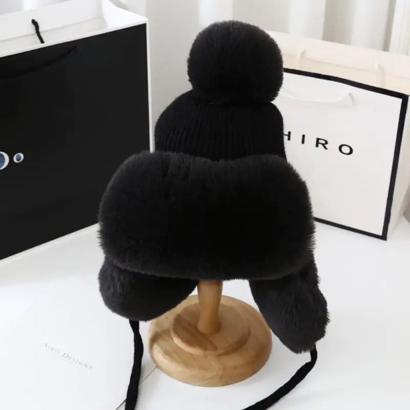 Thickened Cold-Proof Plush Hat for Women