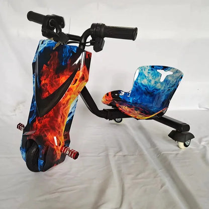 Mini Electric Drift Trike - Ultraman Style 6-Inch