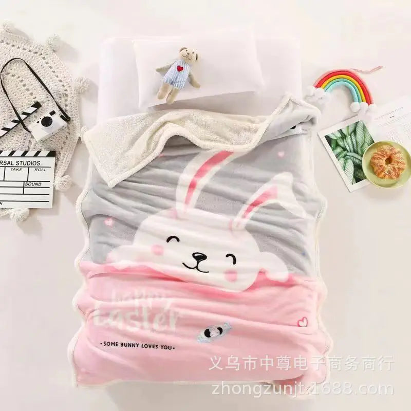 Double Layer Thick Cloud Blanket for Kids and Infants