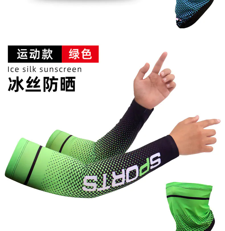 Cooling Sun Protection Ice Sleeves for Outdoor Activities