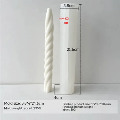 Threaded Silicone Mold for Candles & Holders