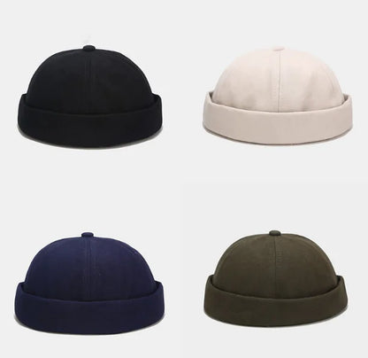 Retro Versatile Brimless Hat for Men and Women