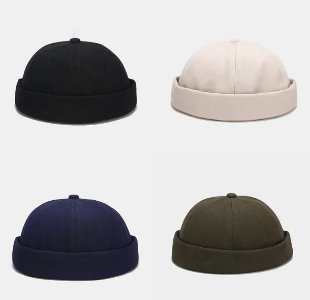 Retro Versatile Brimless Hat for Men and Women