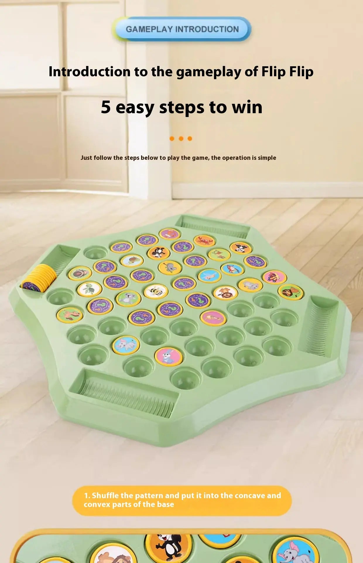 Memory Flip Chess Double Battle Educational Toy