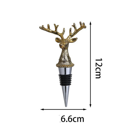 Deer Head Red Wine Silicone Plug Silicone