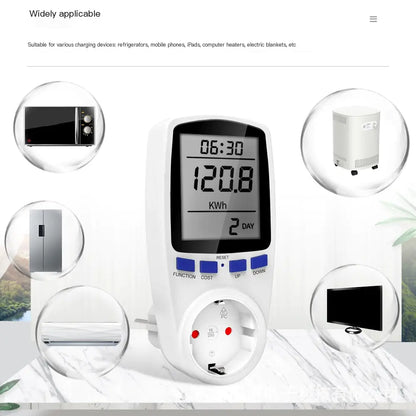 EU Standard Smart Power Metering Socket and Monitor