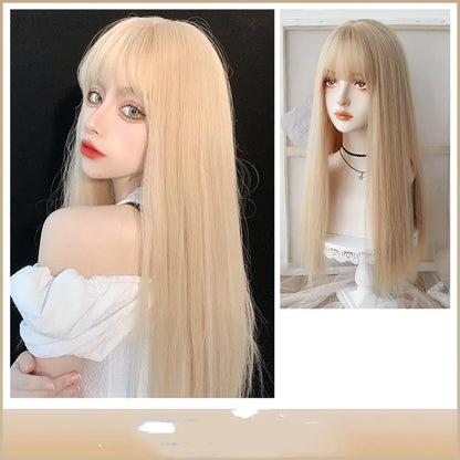 Platinum Fashion Long Straight Hair Wig