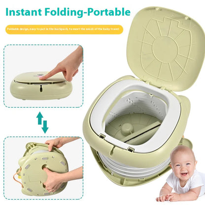 Cartoon Foldable Portable Children's Toilet – Travel & Outdoor Potty Seat