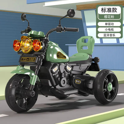 Children's Electric Trike with Remote Control (Battery-Powered)