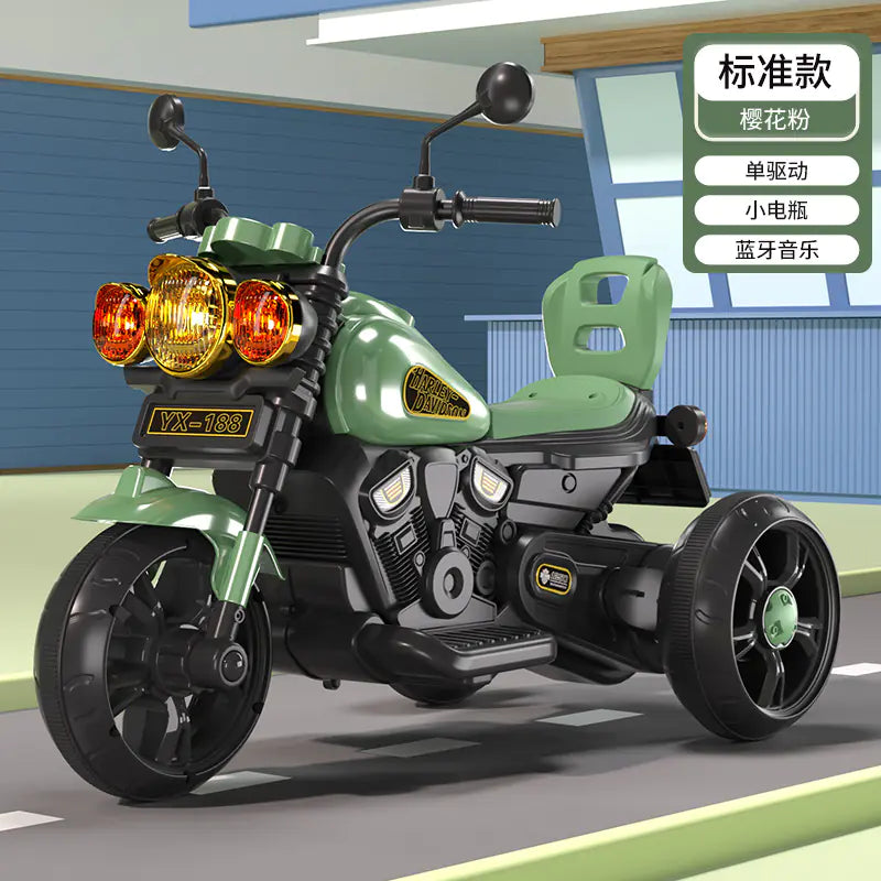 Children's Electric Trike with Remote Control (Battery-Powered)