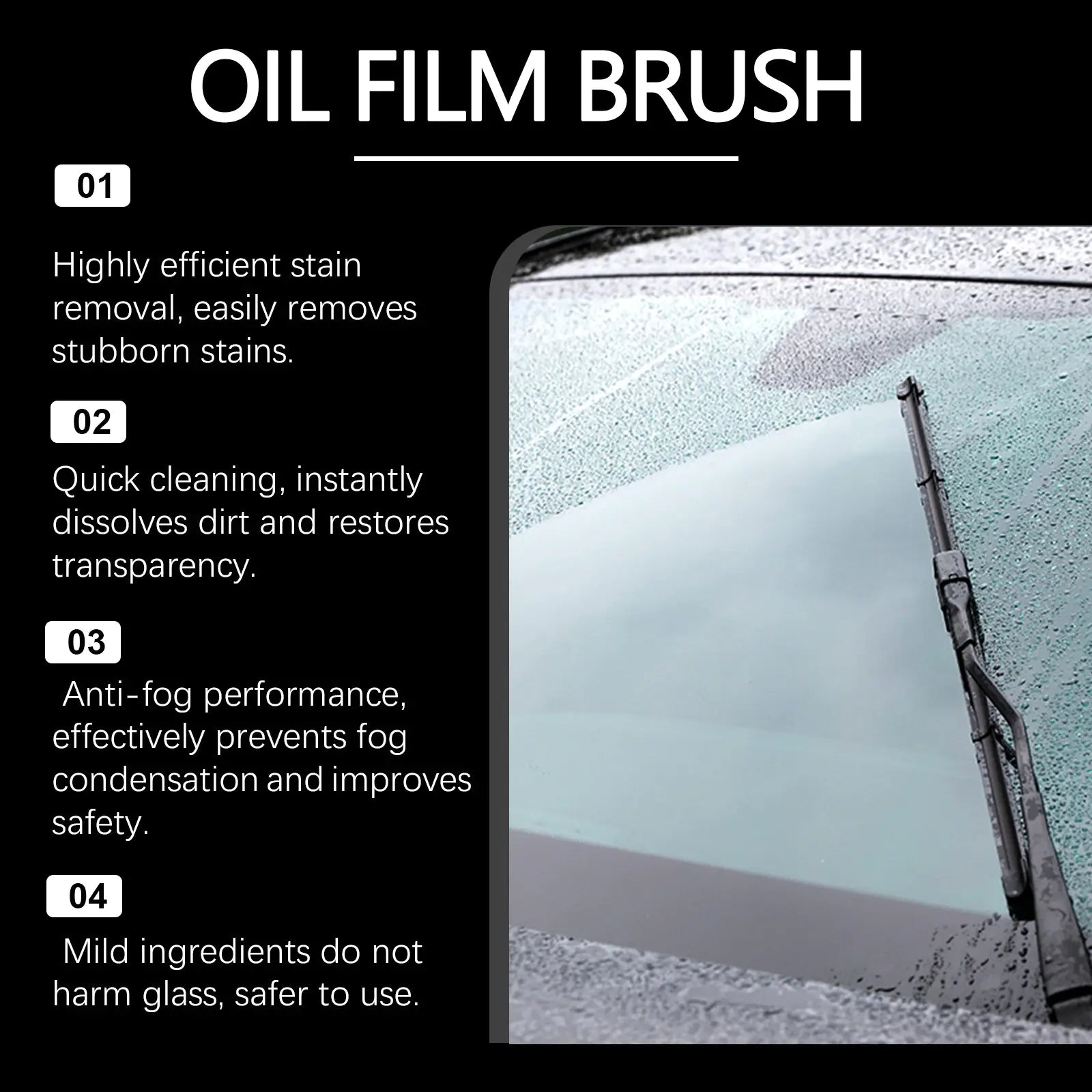 Car Oil Film Cleaning Brush Set