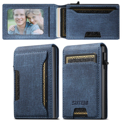 Men's Denim Grain Card Wallet
