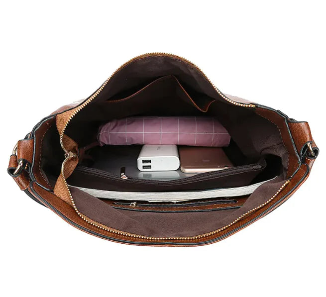 Hobos Zipper Bucket Bag with Adjustable Shoulder Strap – Large Capacity Messenger Handbag for Women