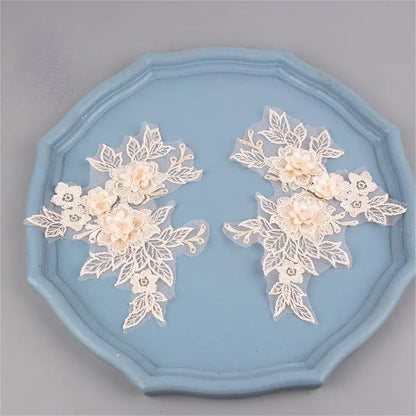 Colorful 3D Lace Applique Flower Patch for Clothing