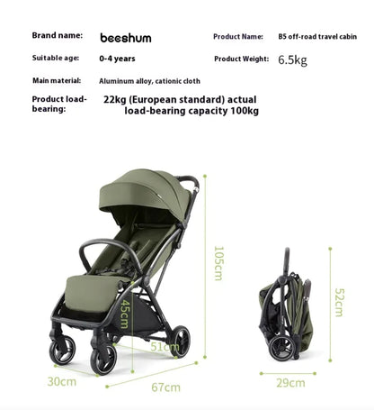 Lightweight Folding Baby Stroller