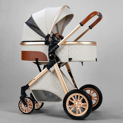 Folding Shock-Absorbing Baby Stroller