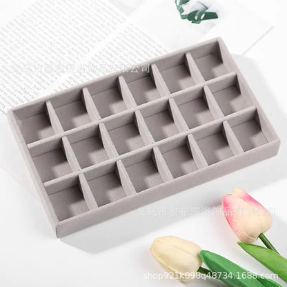 Jewelry Box for Rings and Earrings with Velvet Tray