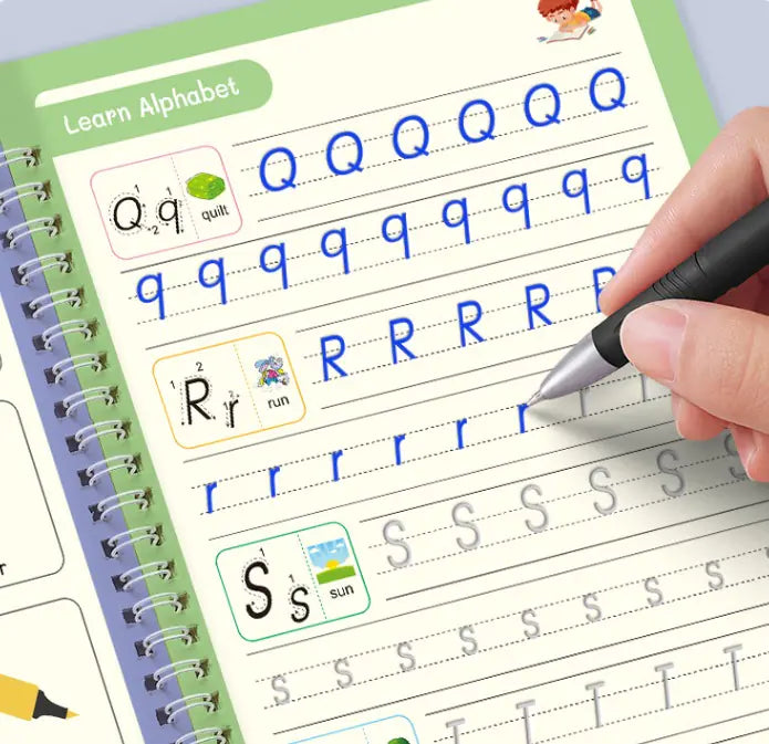 Children's English Groove Magic Font Practice Set