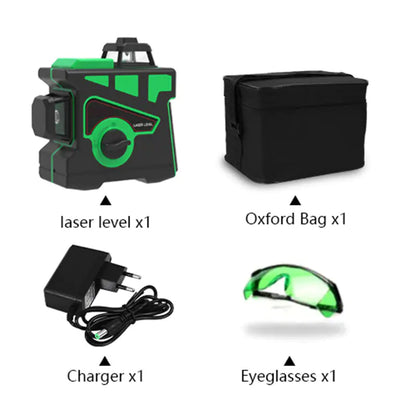 High Precision 12-Line 3D Green Infrared Laser Level