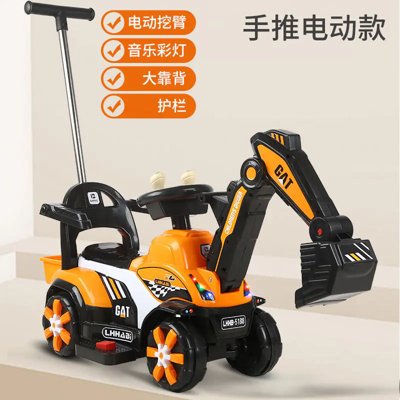 New Electric Excavator Toy for Kids Aged 1-3 Years
