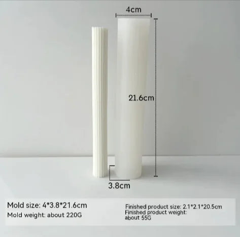 Threaded Silicone Mold for Candles & Holders
