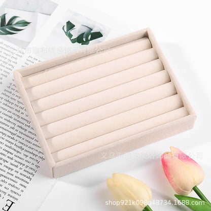 Jewelry Box for Rings and Earrings with Velvet Tray