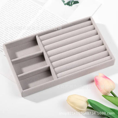 Jewelry Box for Rings and Earrings with Velvet Tray
