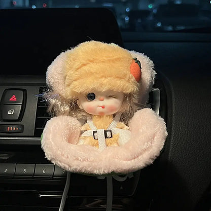 Cute Car Aromatherapy Doll Seat Air Vent Decor
