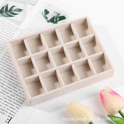 Jewelry Box for Rings and Earrings with Velvet Tray