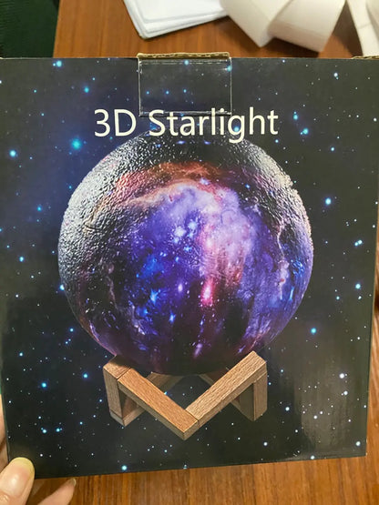 Custom Dual Color Moon Lamp with Touch Control