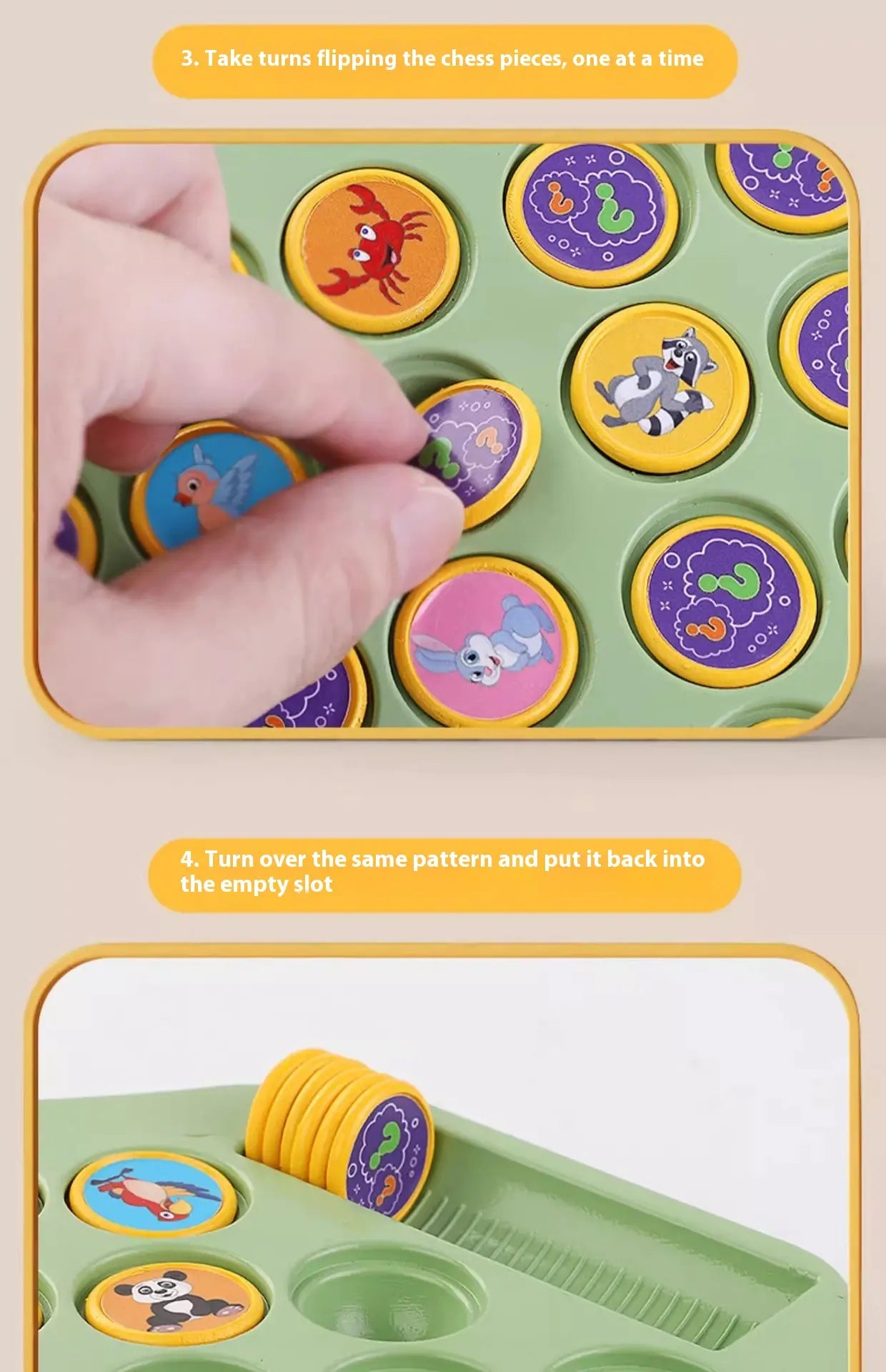 Memory Flip Chess Double Battle Educational Toy