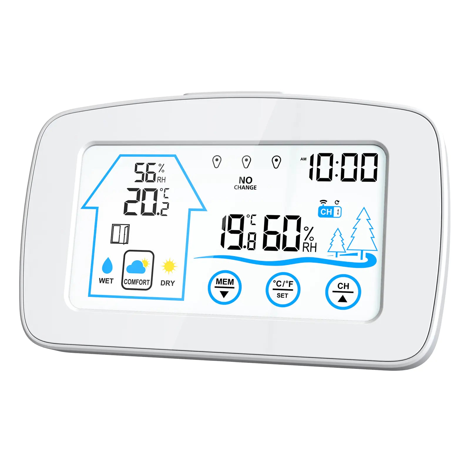 Digital Weather Station with LCD Display and Wireless Sensor