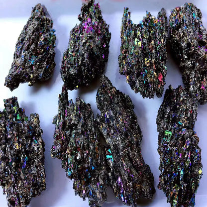 Natural Colorful Silicon Carbide Mineral Crystals