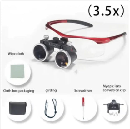 35X Magnifying Glasses for Dental & Surgical Use
