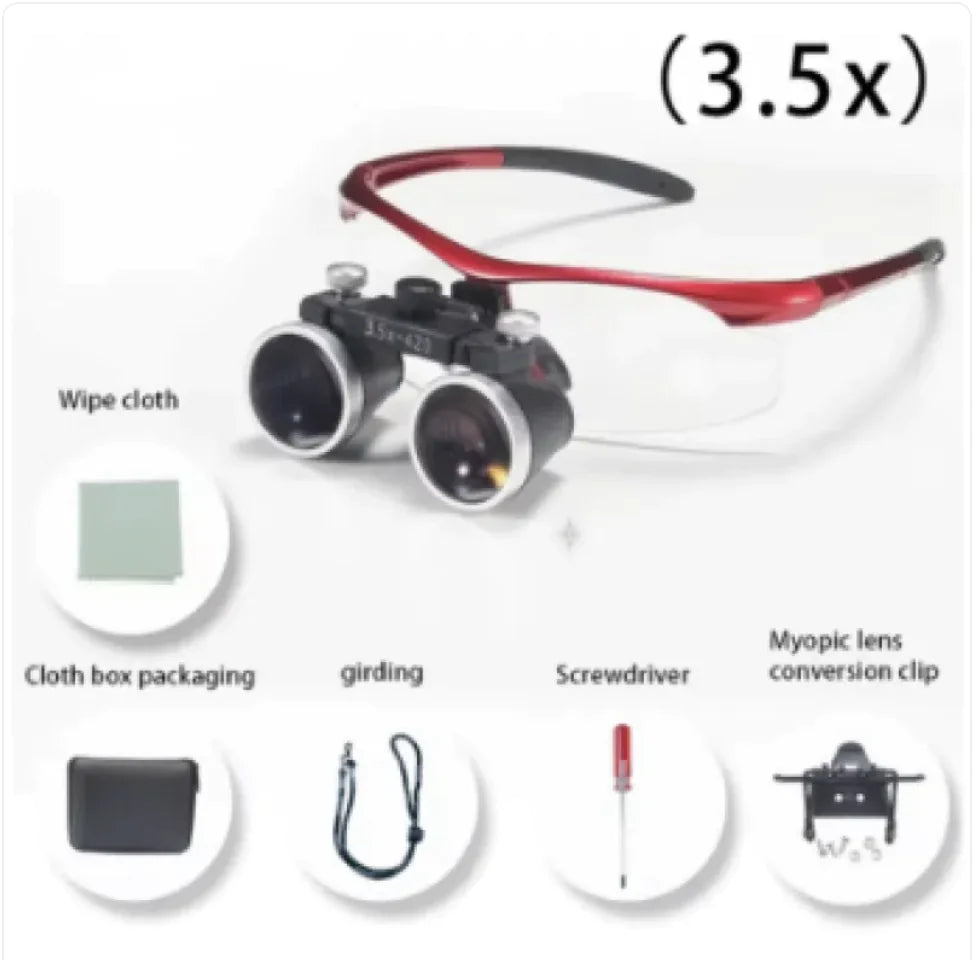35X Magnifying Glasses for Dental & Surgical Use