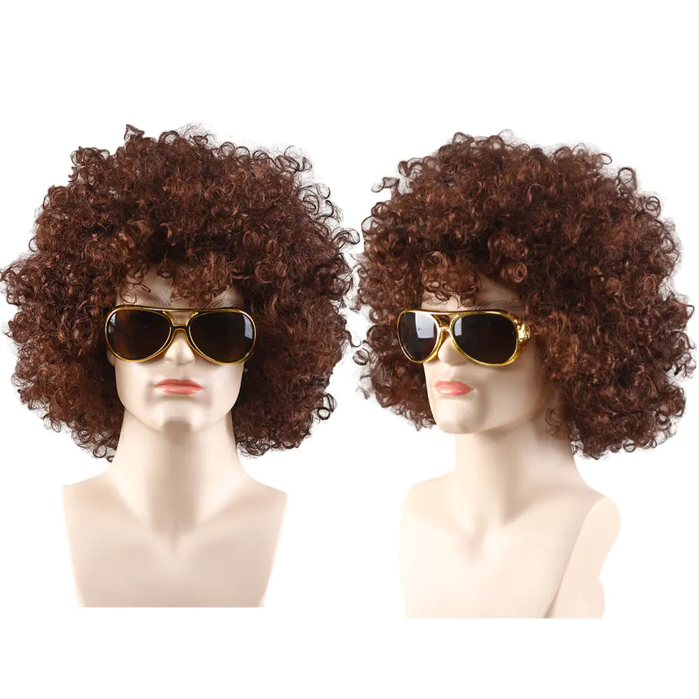 80s Punk Cosplay Tiger King Wig Hat for Men