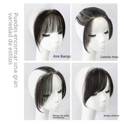 Invisible Hand-Woven Real Hair Bangs for Women