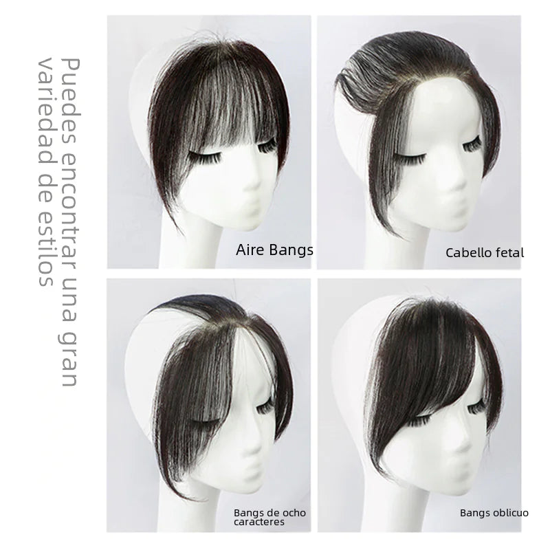 Invisible Hand-Woven Real Hair Bangs for Women