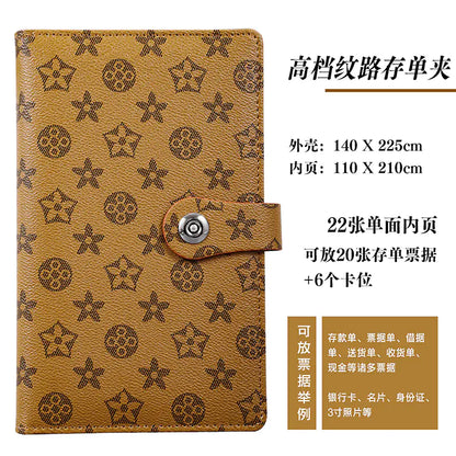 New Leather Textured Bank Document Organizer Wallet