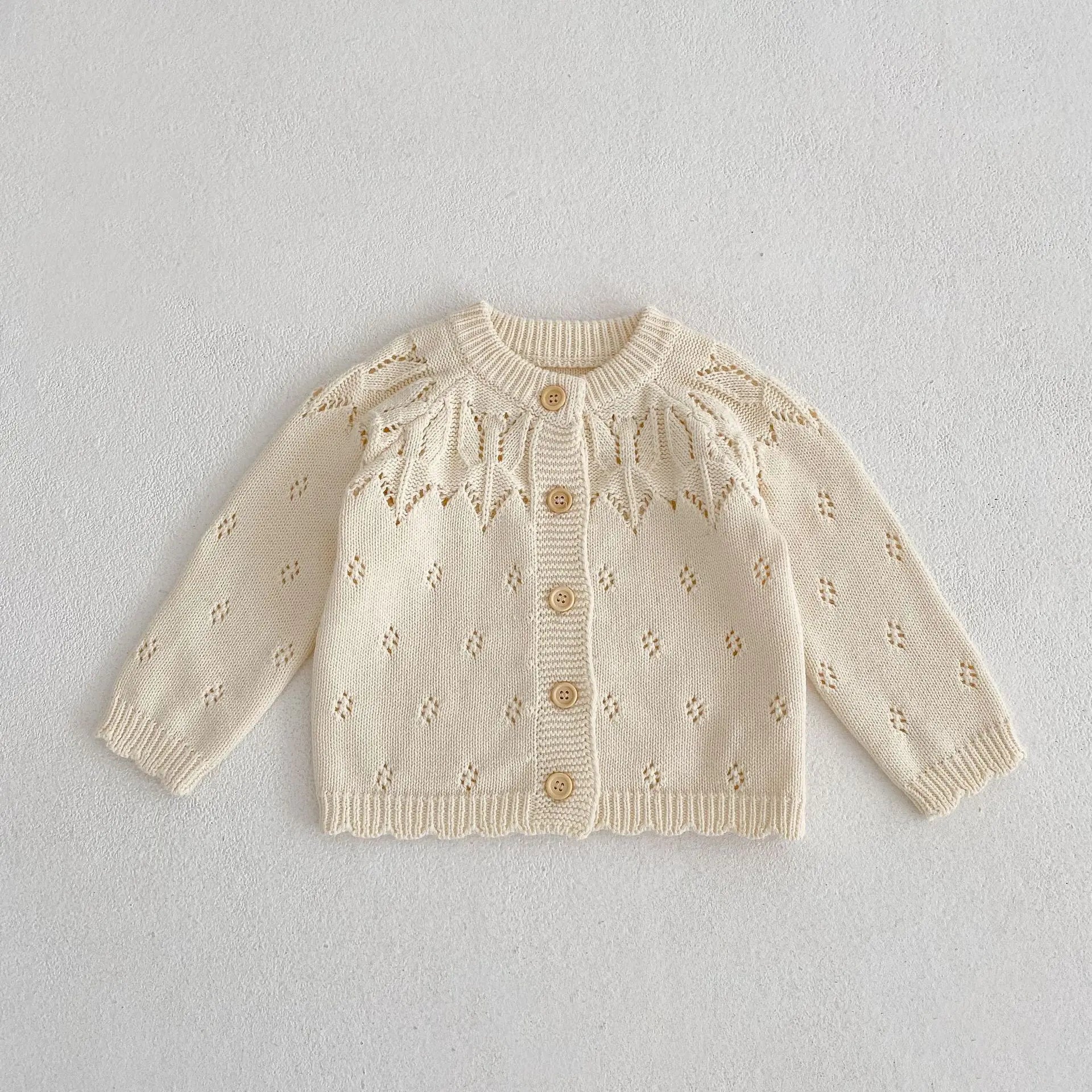 Flower Embroidered Cardigan Jacket for Baby Girls (1-3Y)