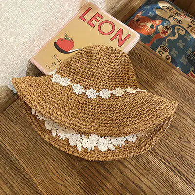 Women's Straw Hat for Outdoor Sun Protection