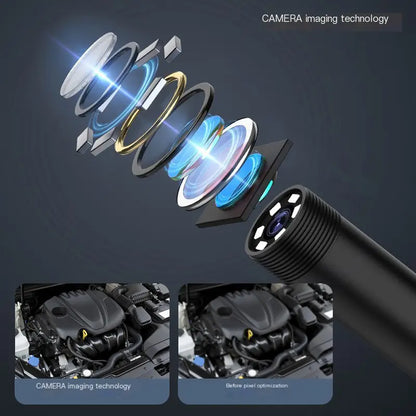 3-in-1 Waterproof Industrial Endoscope for Android/iPhone