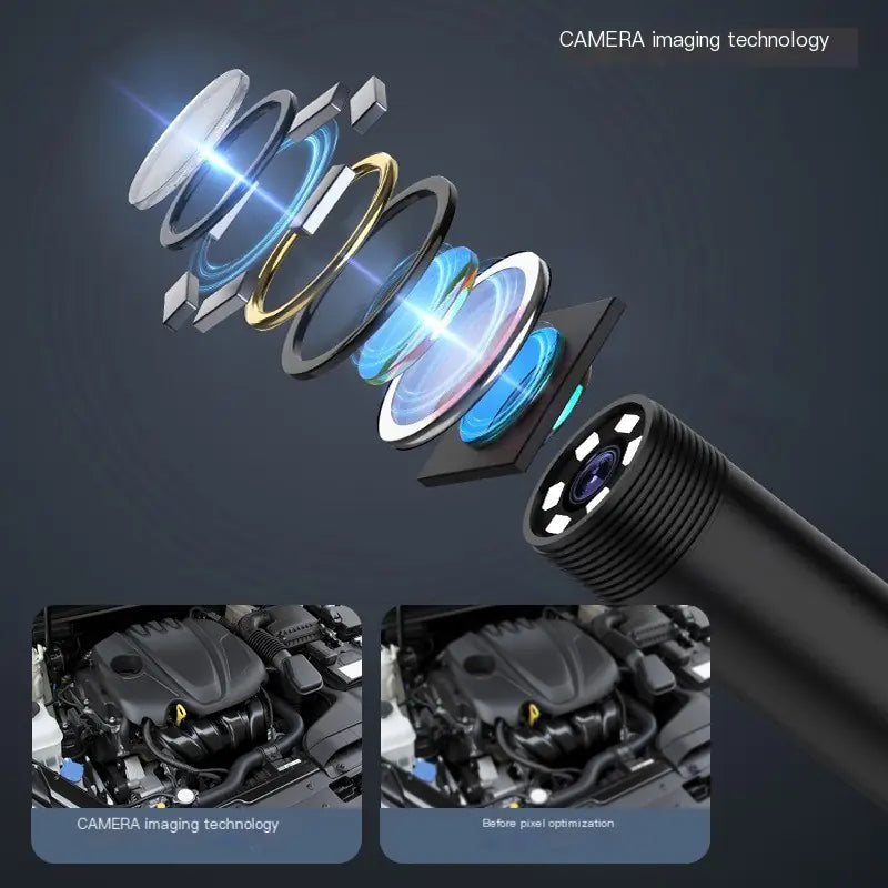 3-in-1 Waterproof Industrial Endoscope for Android/iPhone