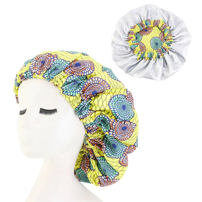 Fashionable Leopard Floral Striped Chemotherapy Hat