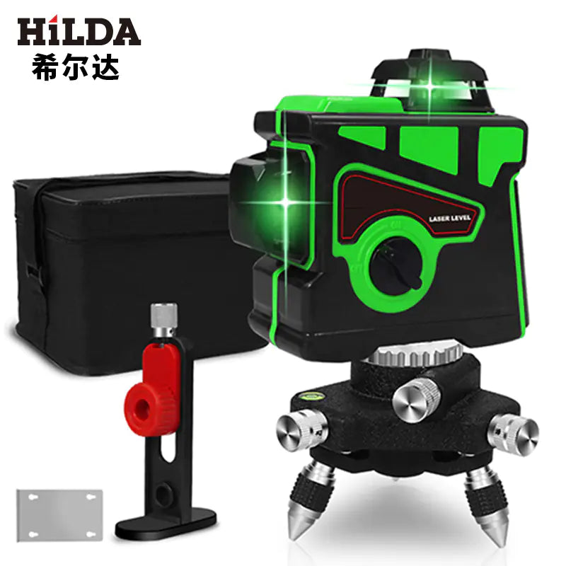 High Precision 12-Line 3D Green Infrared Laser Level
